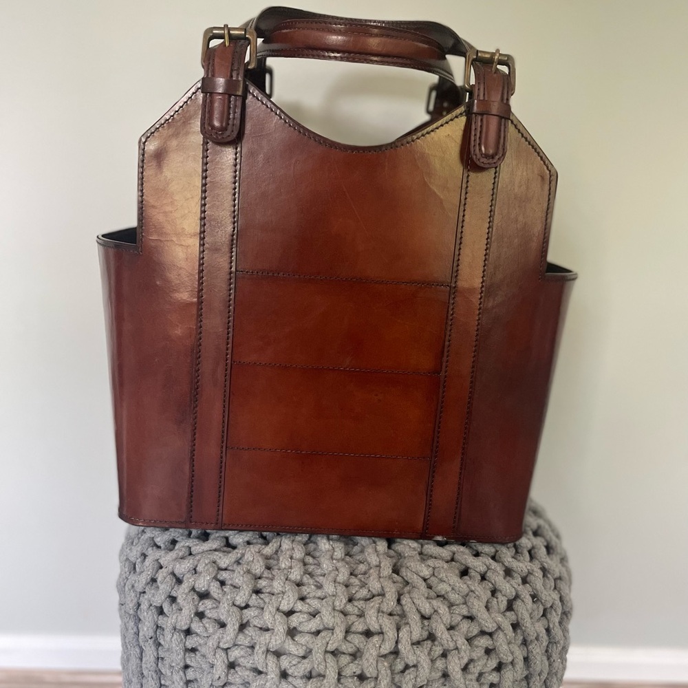 Newport Collection Large Leather Tote